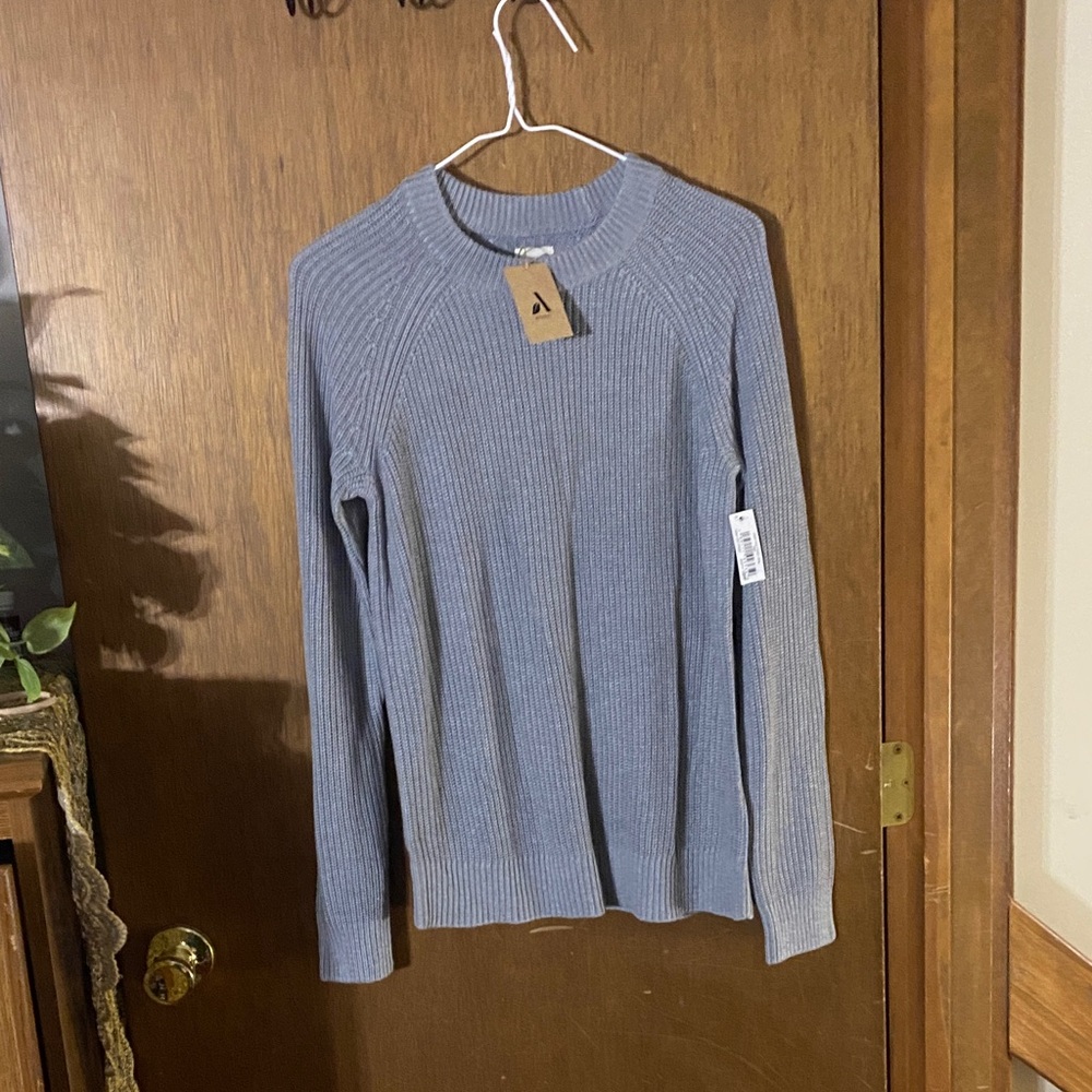 Amazon Essentials Women’s EcoVero Gray Knit Sweater Size Small